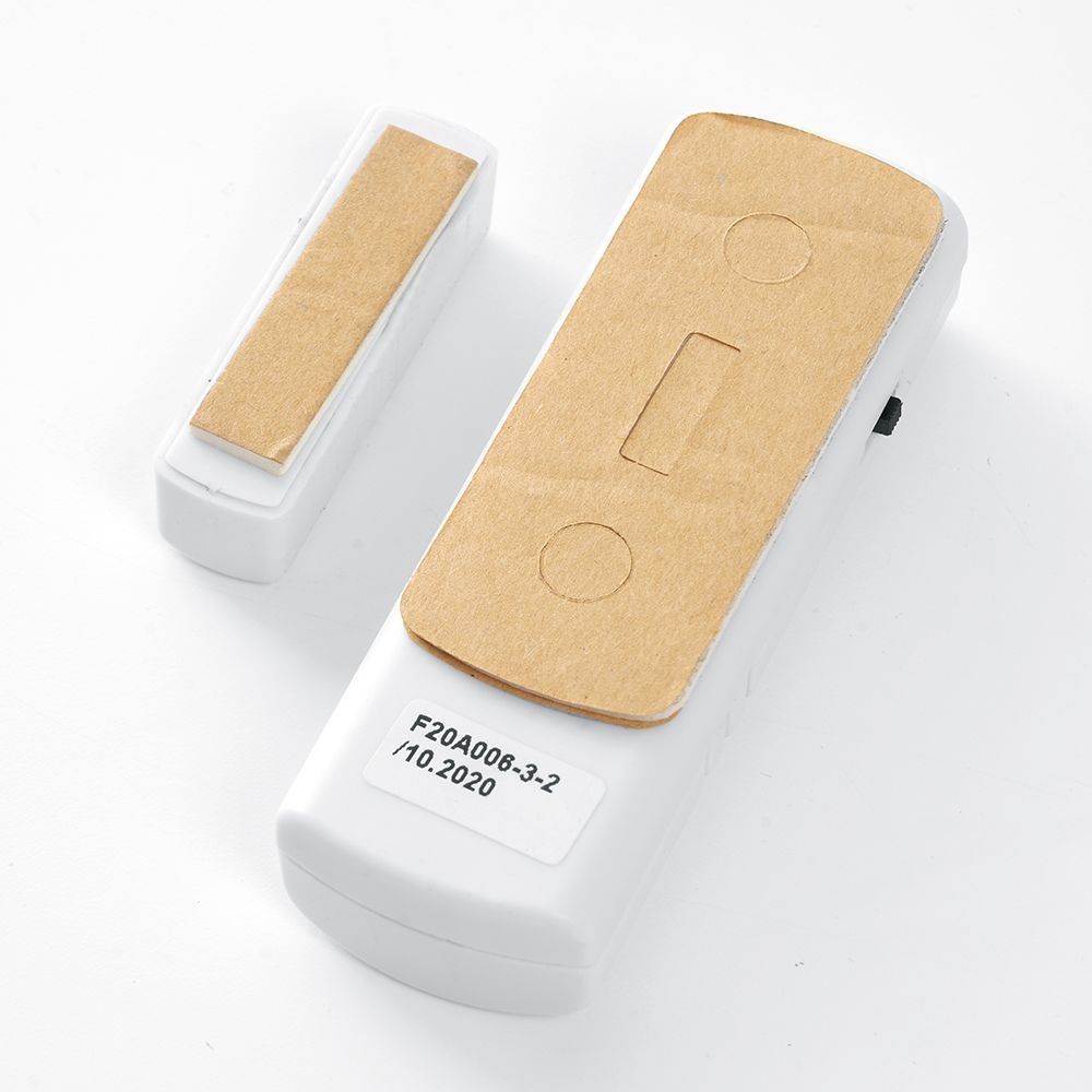 Беспроводные дверные звонки Звонок-сигнализация дверной беспроводной Feron 007-D Электрический 1 мелодия громкость 90dB белый с питанием от батареек 23602 