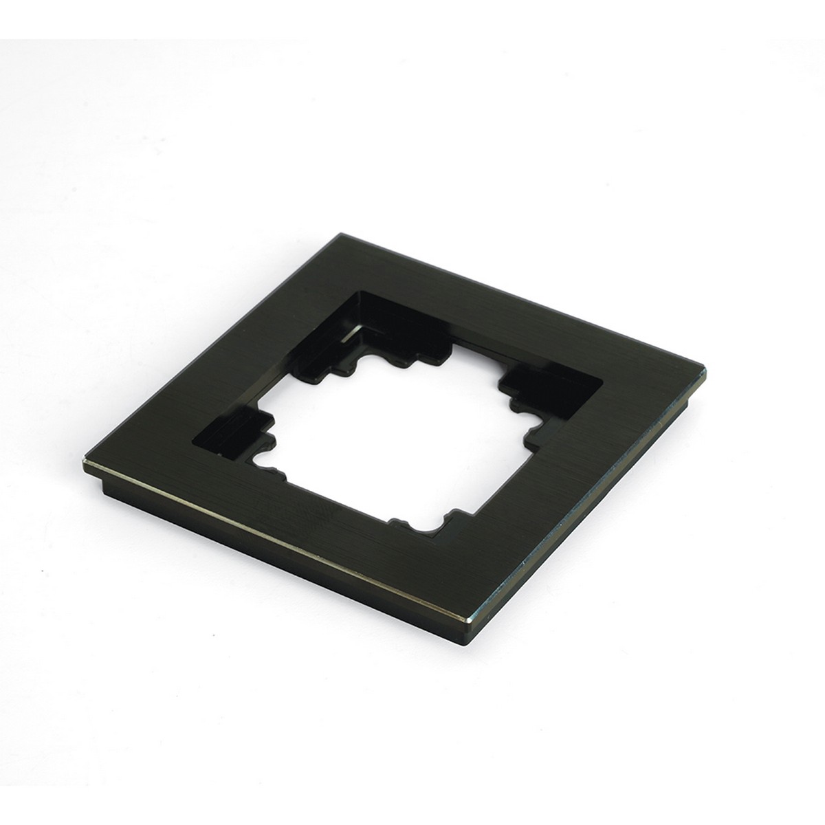 Катрин - Розетки и выключатели Stekker Рамка 1-местная металл STEKKER MFR00-7001-05 Катрин черный 50012