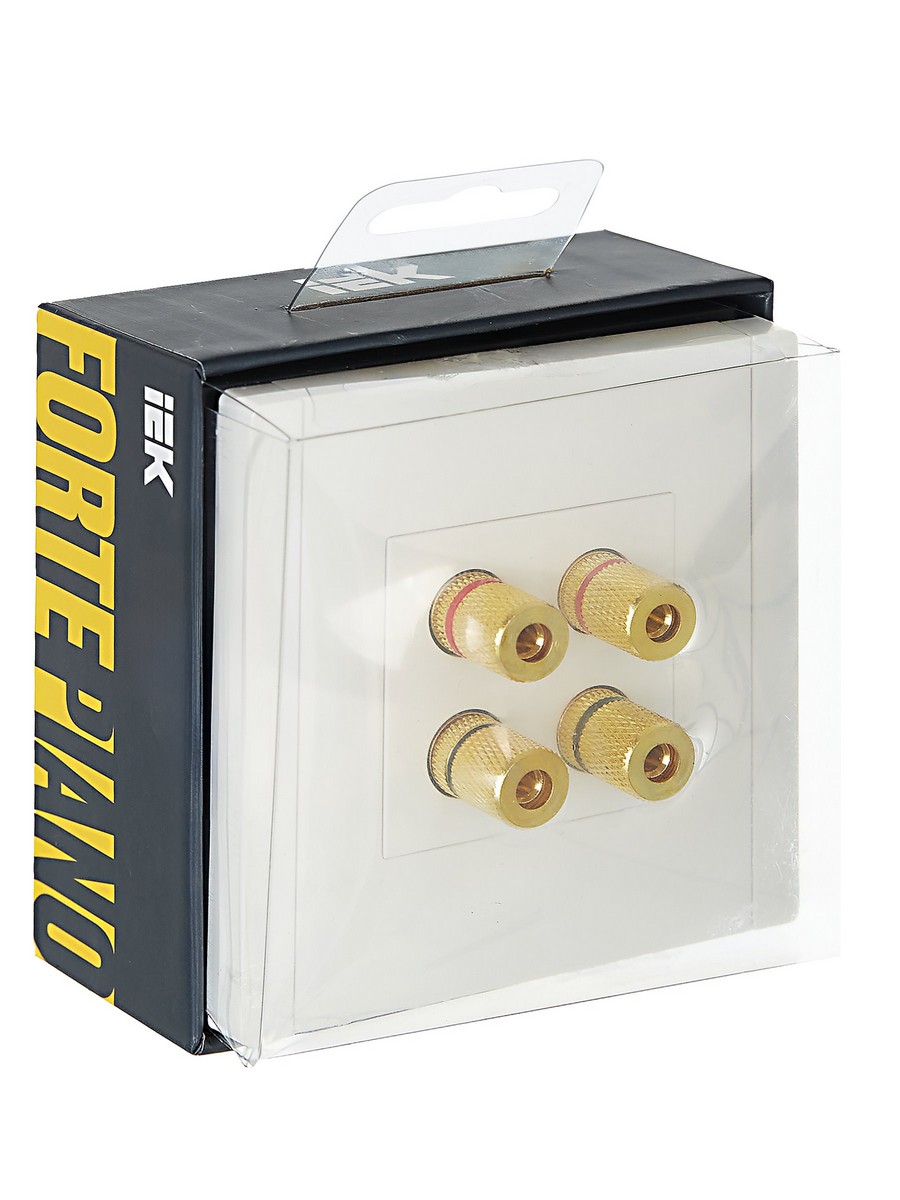 IEK FORTE&PIANO Белый Аудиорозетка IEK FORTE&PIANO Белый 4-мест. FP239