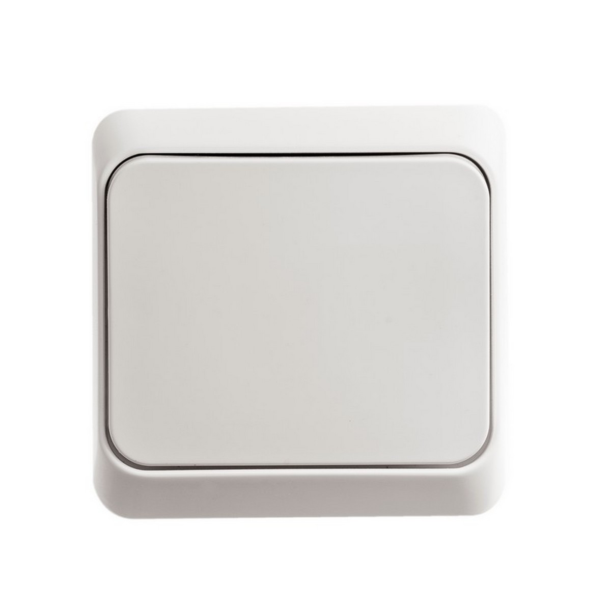 Этюд Белый Выключатель 1-клавишный Systeme Electric Этюд наружный Белый BA10-001B