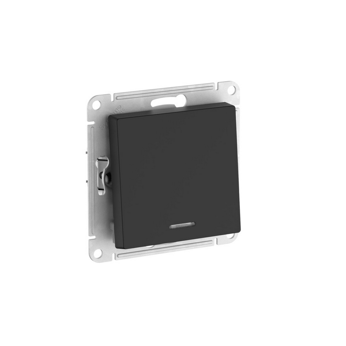 AtlasDesign Карбон Выключатель SE AtlasDesign Карбон 1-клавишный с подсветкой быстрозажим. клем. ATN001013S