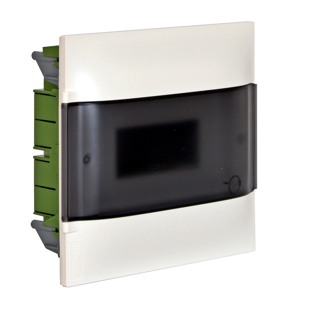 Пластиковый щиток Legrand Practibox S Встраиваемый 8 мод 1X8 Дымчатая дверь 134558