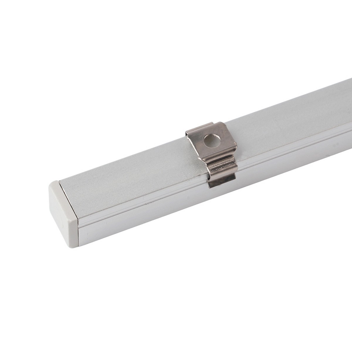 Профиль и крепеж для светодиодной ленты Профиль Feron CAB243 алюминиевый накладной 10х10мм серебро 52151 