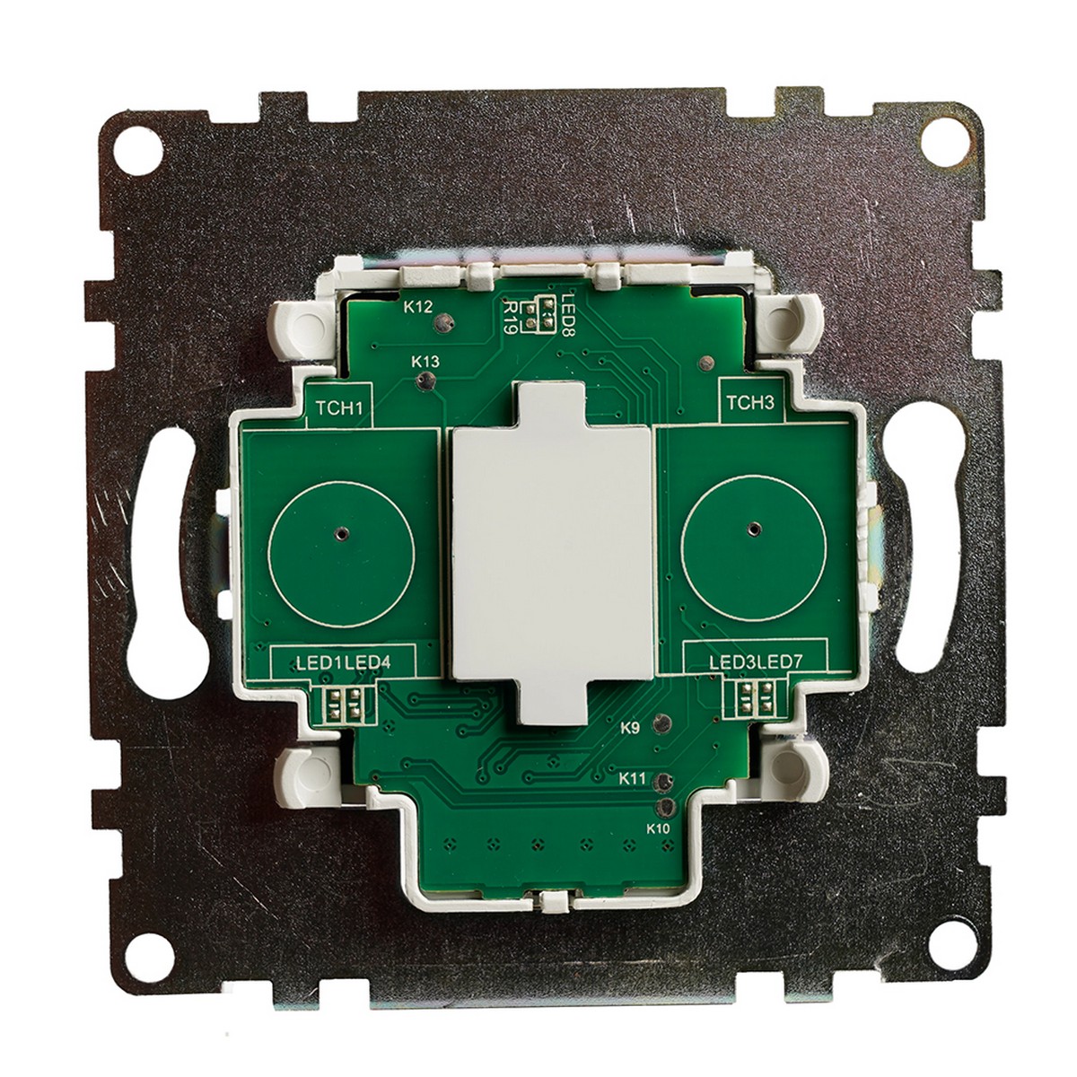 Катрин - Розетки и выключатели Stekker Выключатель 1-клавишный STEKKER сенсорный Катрин черный 50272