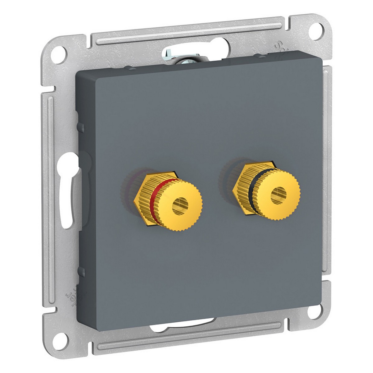 Аудиорозетка Systeme Electric AtlasDesign Грифель двухместная ATN000787