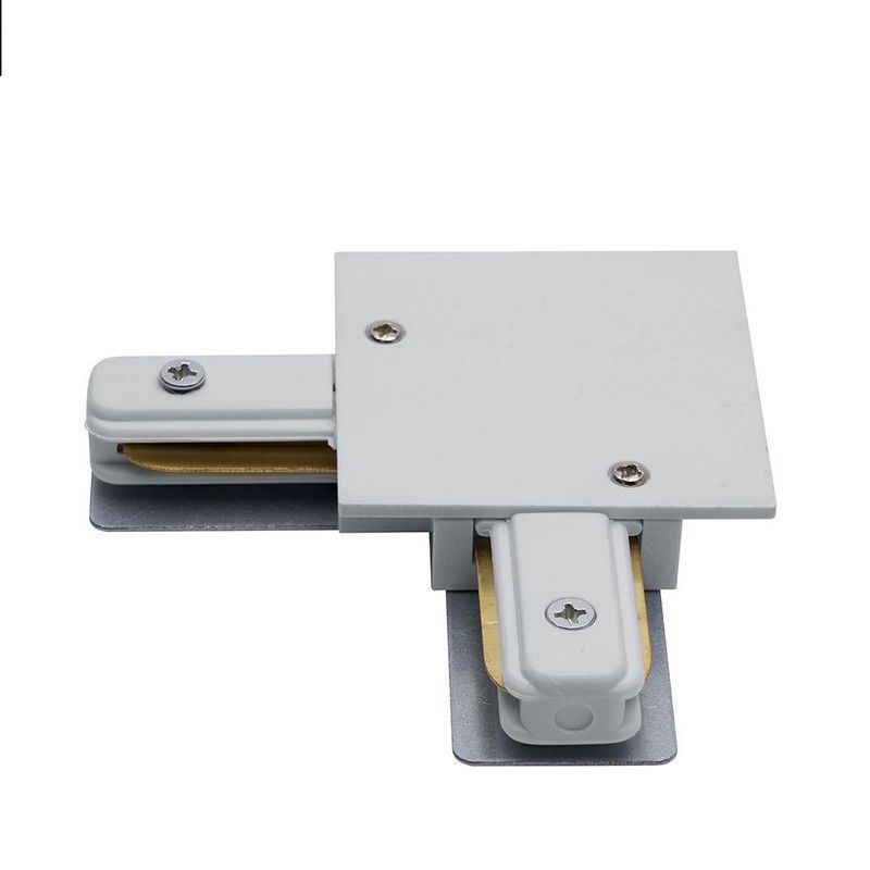 Трековые светодиодные светильники Коннектор угловой Feron LD1005 для встраиваемого шинопровода белый 10359 