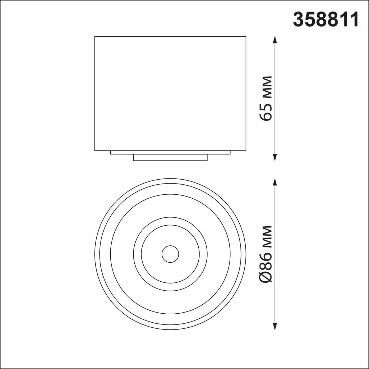 Светильник накладной светодиодный NOVOTECH 358811 GESSO