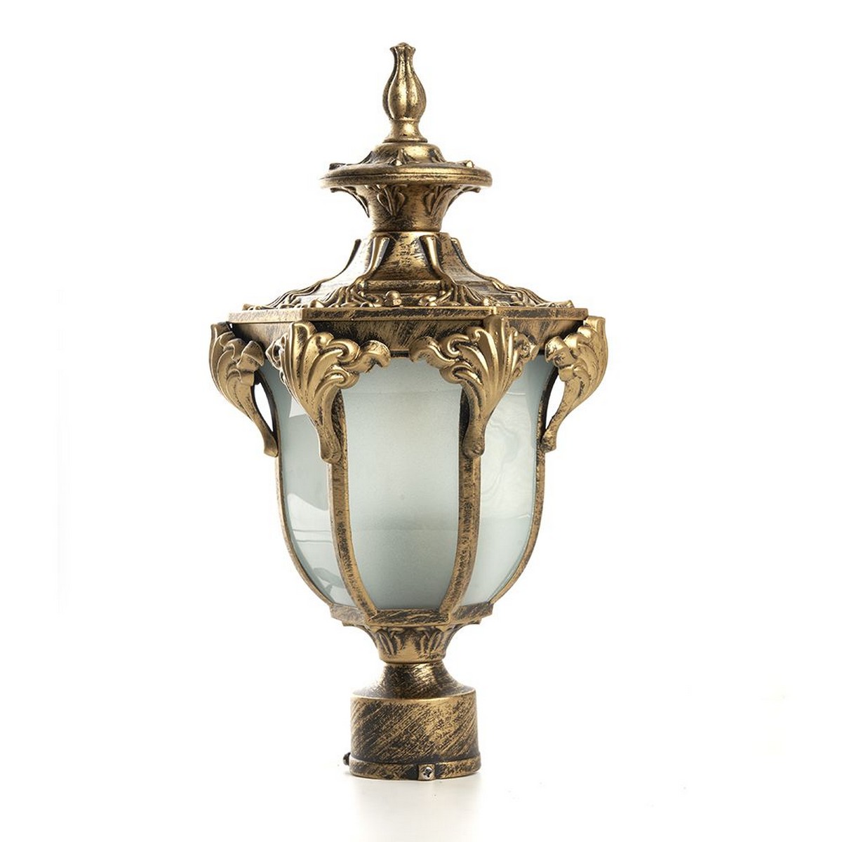 Уличные светильники на столб Уличный светильник Feron PL4045 шестигранный на столб 60W 230V E27, черное золото 11425 