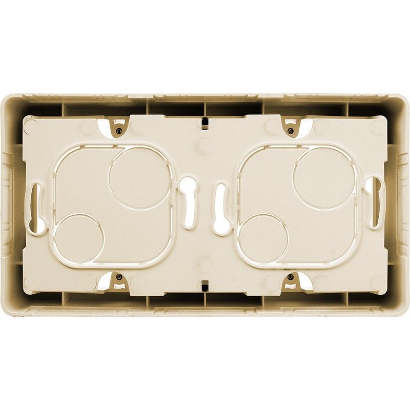Legrand Inspiria Слоновая кость Коробка накладного монтажа Legrand INSPIRIA Слоновая кость 2 поста 673991