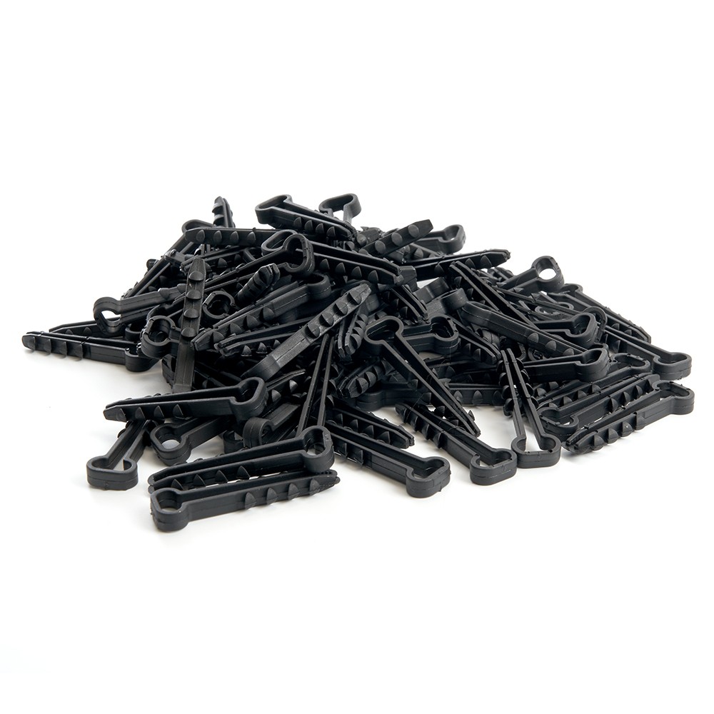 Дюбель-хомут для плоского кабеля (5-10мм) STEKKER DCL01-05-10 черный (100шт.) 39860