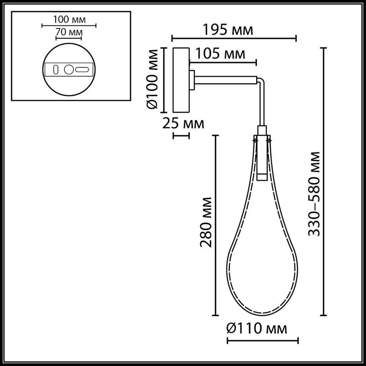 Настенный светильник ODEON LIGHT 7147/5WL BRAID