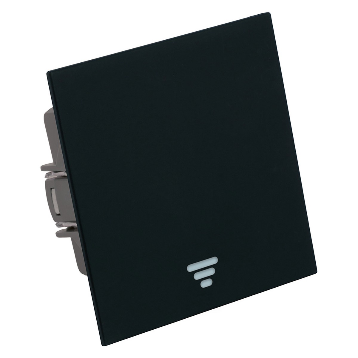 Мия - Розетки и выключатели Stekker Выключатель 1-клавишный самовозвратный STEKKER Мия RSW10-3112-05 черный бархат 50574