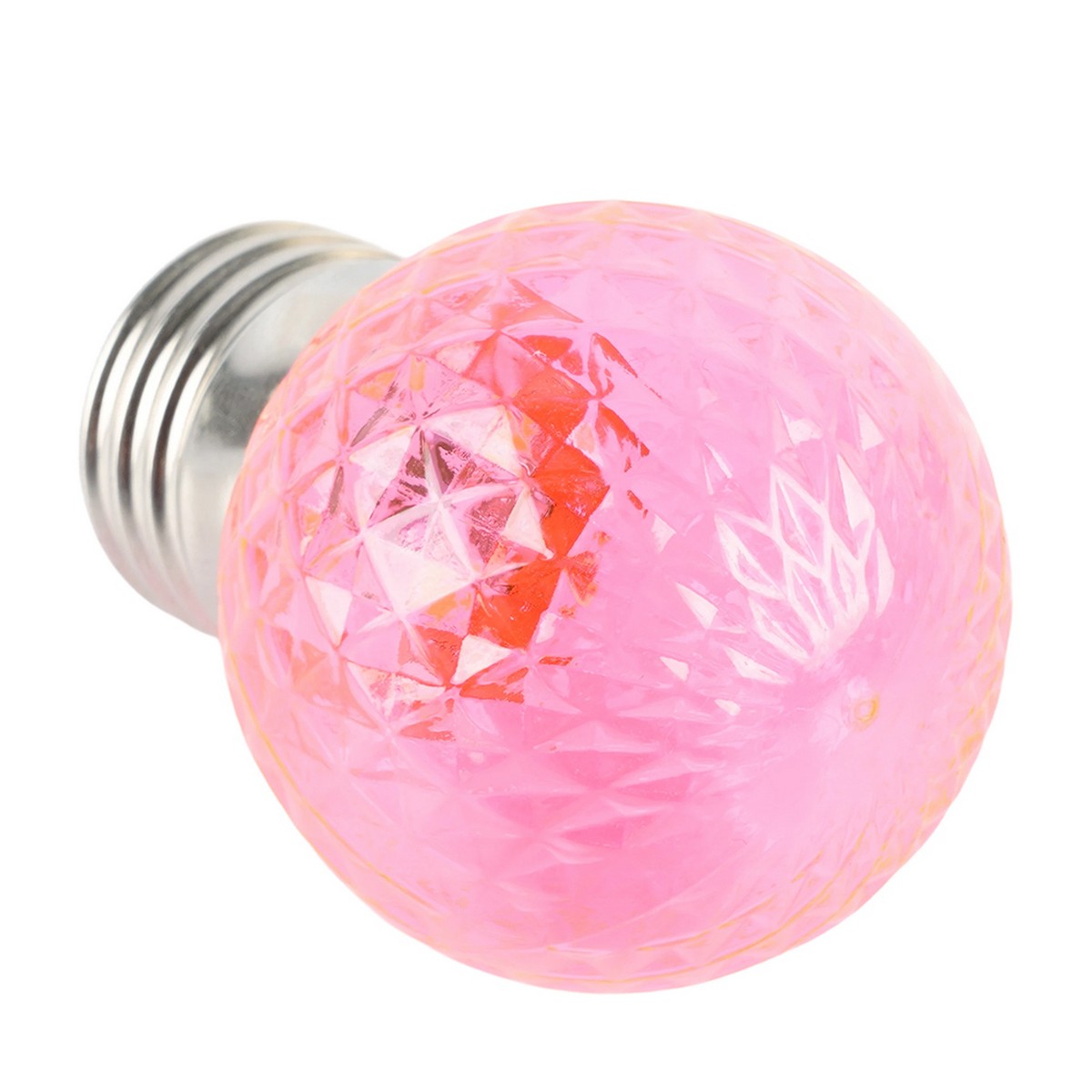 E27 Лампа светодиодная Feron LB-385 Шарик розовый прозрачный E27 1W 230V 52177 