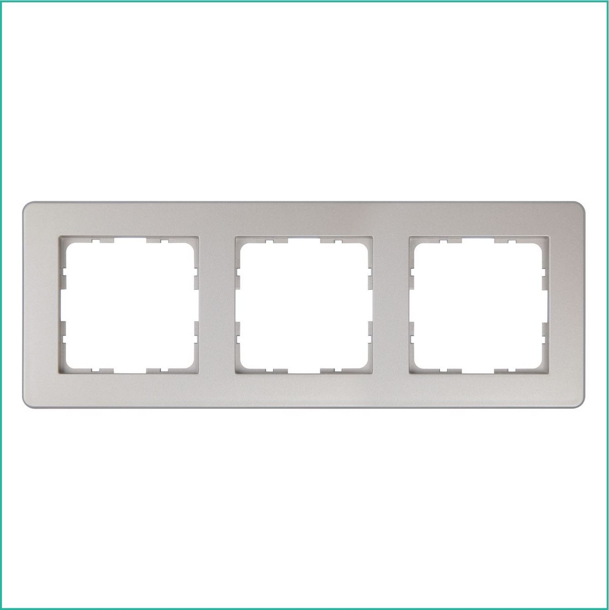 JASMART G - розетки и выключатели Рамка JASMART G-Flex 3-постовая шампань G1103CH