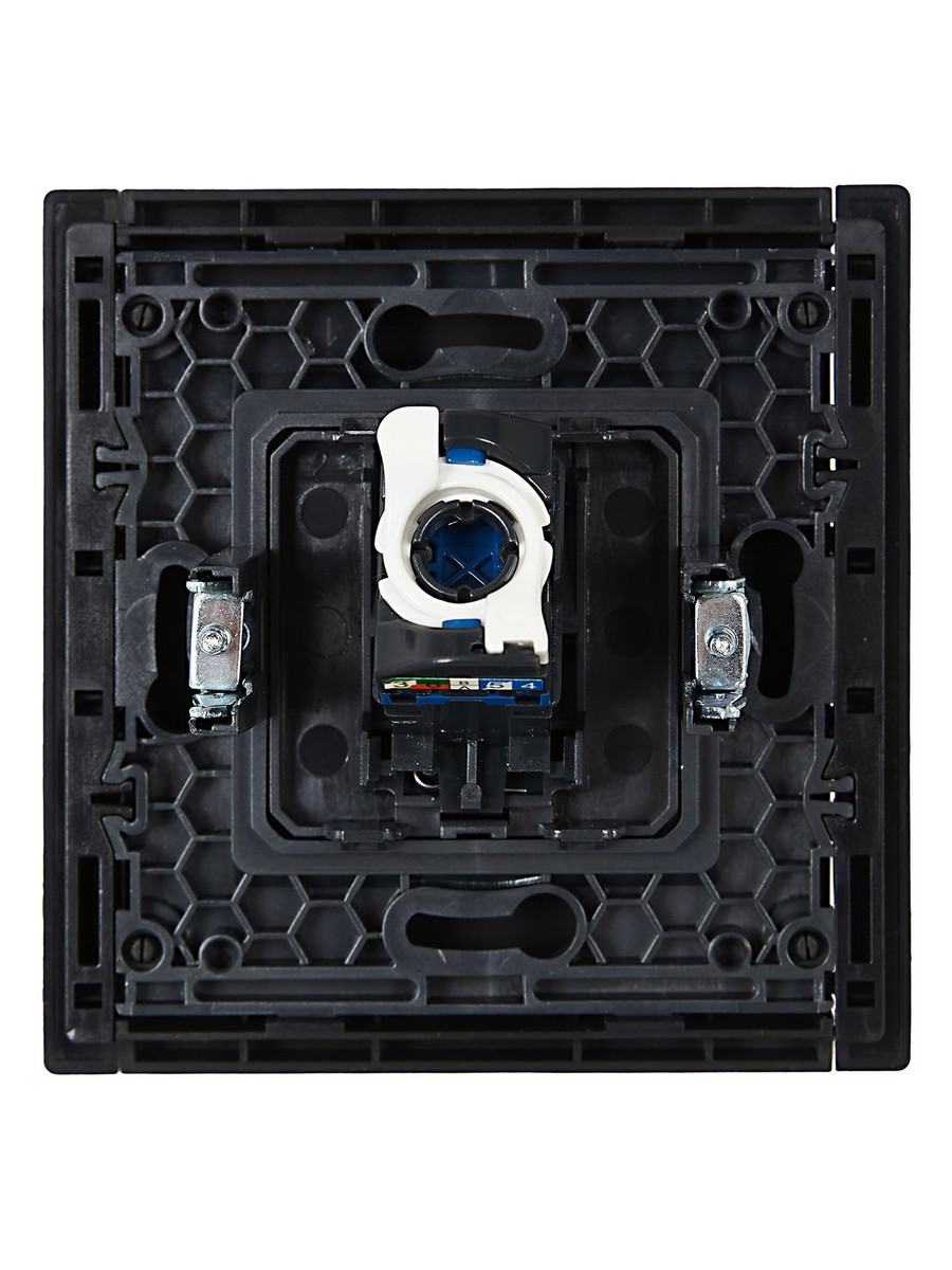 Розетка IEK FORTE&PIANO Черный комп. RJ45 кат.6 FP131