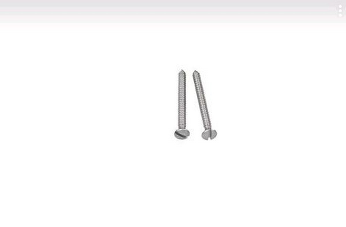 Bironi Лизетта - Ретро розетки и выключатели Саморез BIRONI Металл Хром для установки выключателей и изоляторов 2шт/уп B-913-30-2