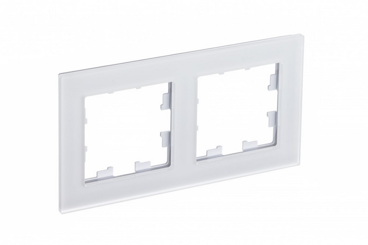 Рамка Systeme Electric AtlasDesign Nature Матовое стекло белый 2-ая ATN330102