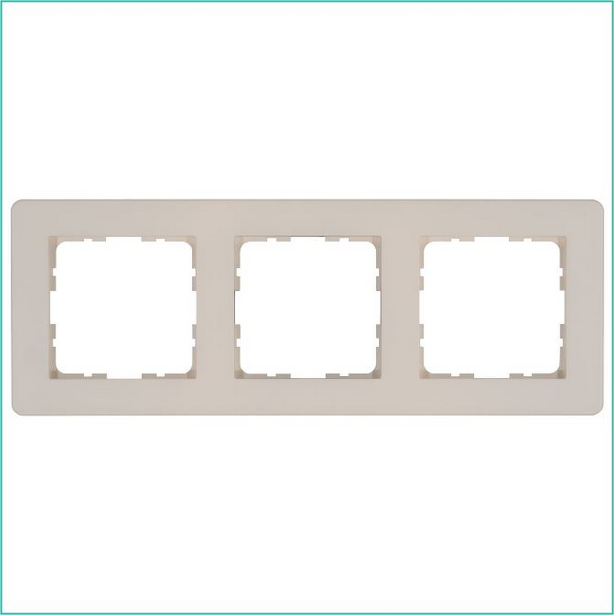 JASMART G - розетки и выключатели Рамка JASMART G-Flex 3-постовая Тауп G1103T