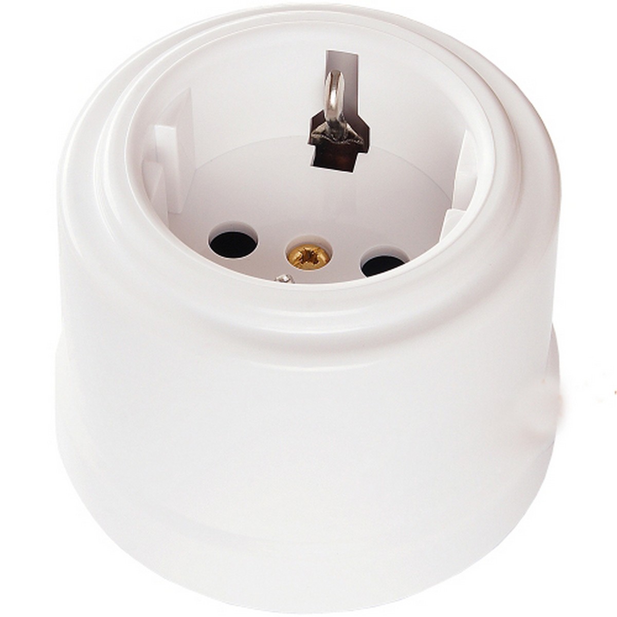 Bironi Лизетта - Ретро розетки и выключатели Розетка электрическая BIRONI Пластик Белый с/з B1-101-21