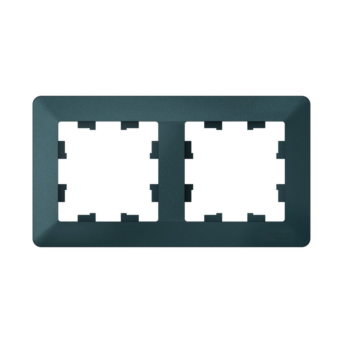 AtlasDesign Изумруд Рамка Systeme Electric AtlasDesign Air Изумруд/дымчатый черный 2-ая ATN220802