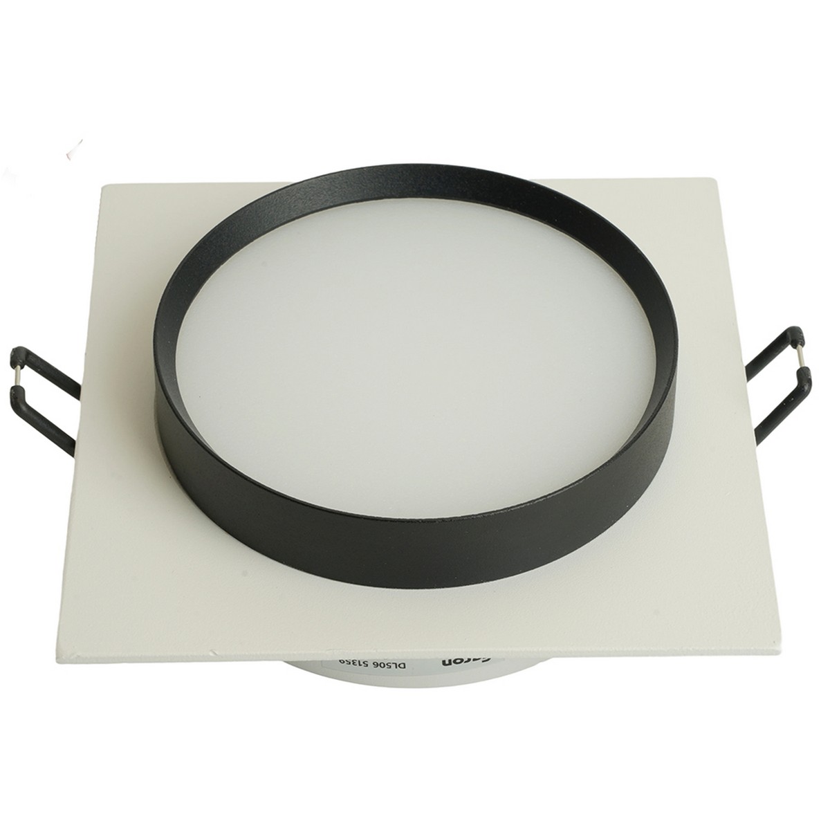 Встраиваемые светодиодные светильники Светильник встраиваемый Feron DL506 потолочный GX53 белый + черный квадрат 51359 