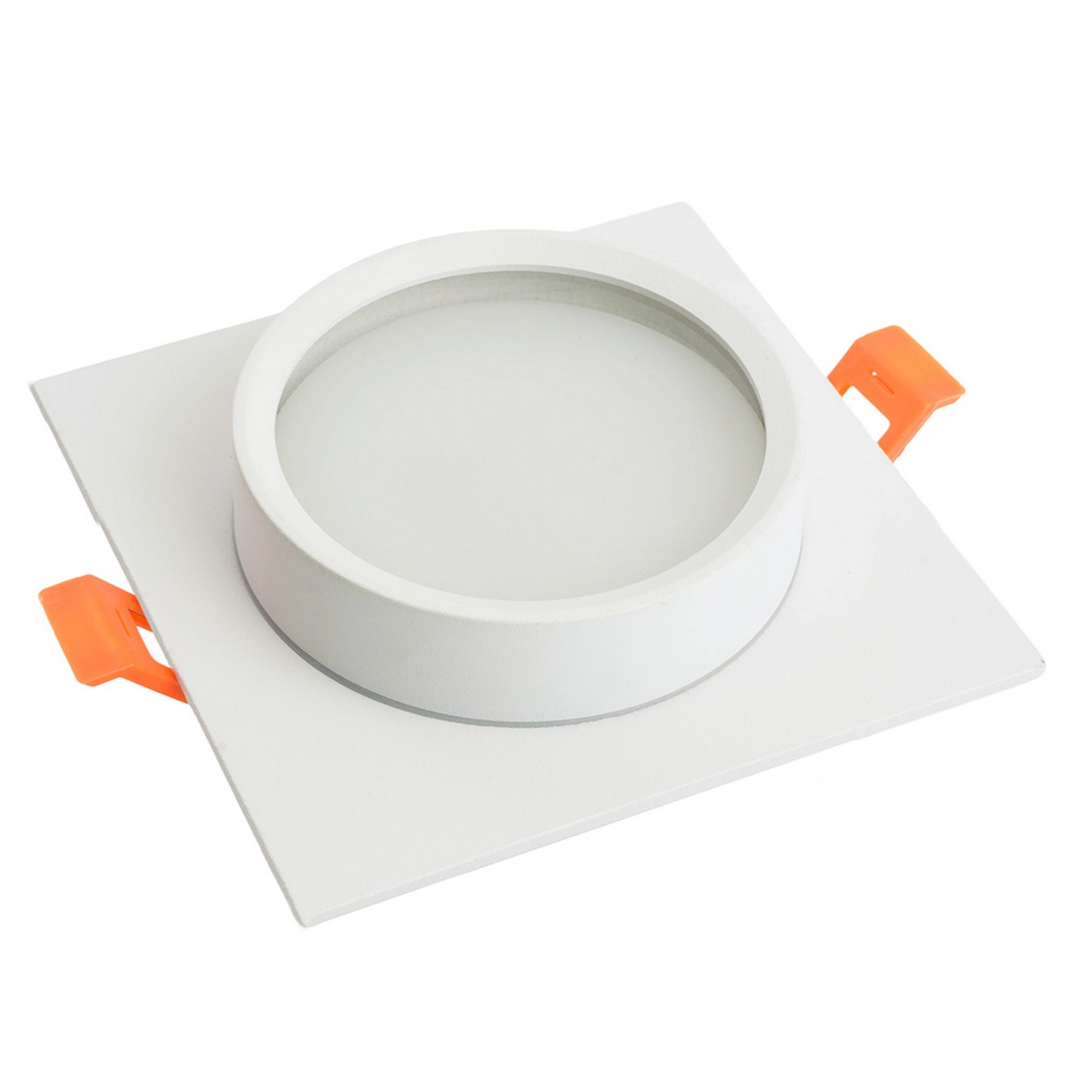 Встраиваемые светодиодные светильники Светильник встраиваемый Feron DL505 потолочный GX53 белый квадрат IP44 51103 