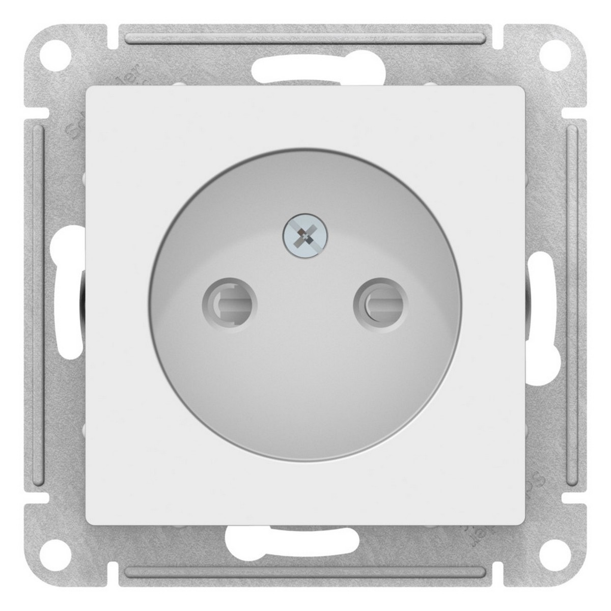 AtlasDesign Лотос Розетка Systeme Electric AtlasDesign Лотос б/з со шторками, ATN001349