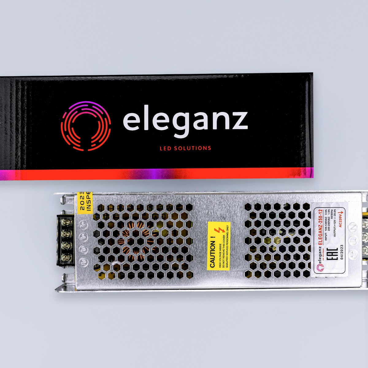 Блоки питания для светодиодной ленты Блок питания для светодиодной ленты Eleganz 12V 250W IP20 узкий 1130 