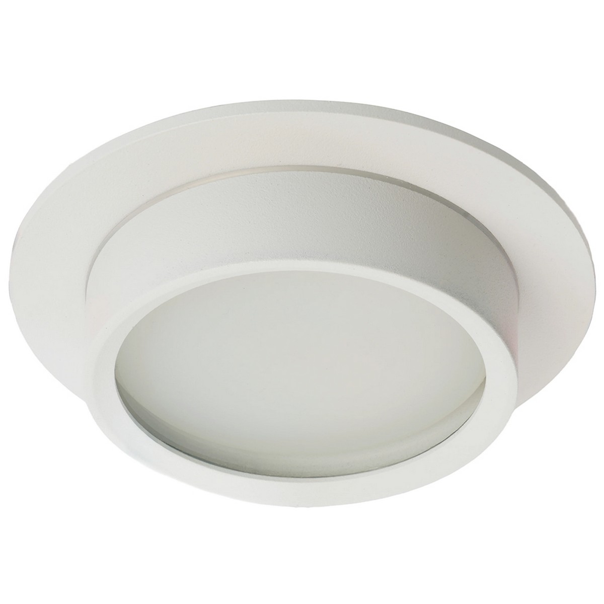 Встраиваемые светодиодные светильники Светильник встраиваемый Feron DL504 потолочный GX53 белый круг IP44 51101 