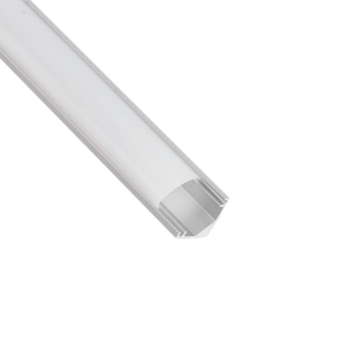 Профиль и крепеж для светодиодной ленты Профиль Feron CAB240 алюминиевый "угловой круглый 7.9*7.9мм" серебро  52148 