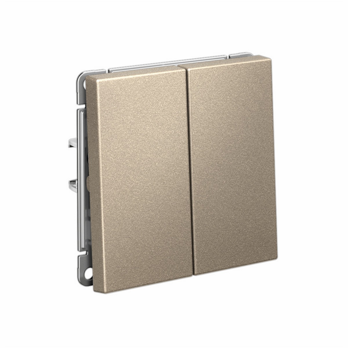 ArtGallery Шампань Выключатель SE ArtGallery Шампань 2-клавишный кнопочный, быстрозажим. клем. GAL000517S