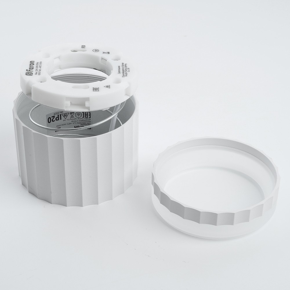 Накладные светодиодные светильники Светильник потолочный Feron HL369 Barrel OLYMPUS GX53 белый 48679 