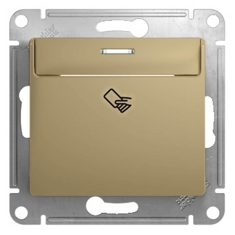 Выключатель Systeme Electric Glossa Титан карточный, сх.6 GSL000469