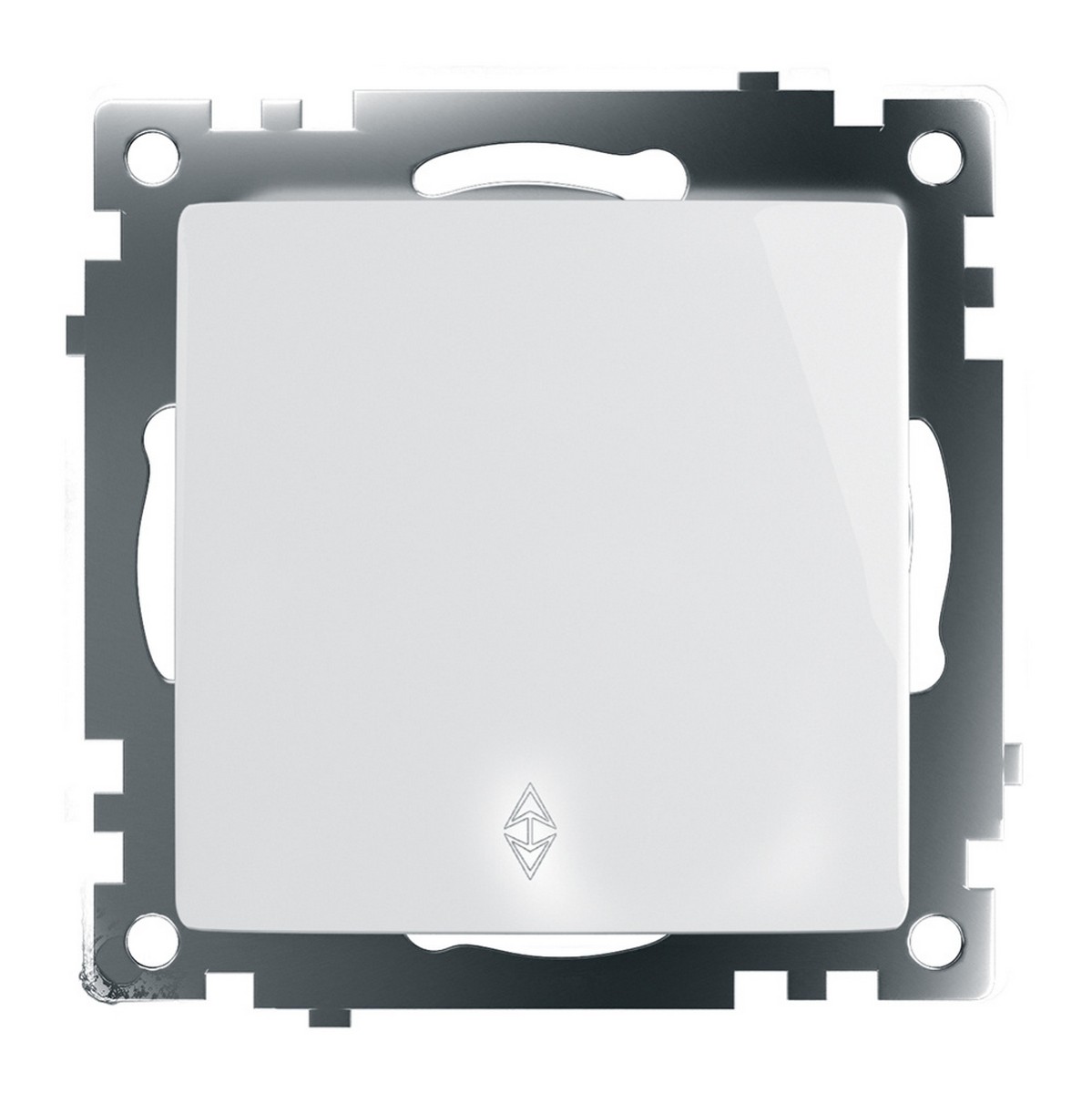 Катрин - Розетки и выключатели Stekker Переключатель 1-клавишный STEKKER GLS10-7105-01 250V 10А Катрин белый 39572