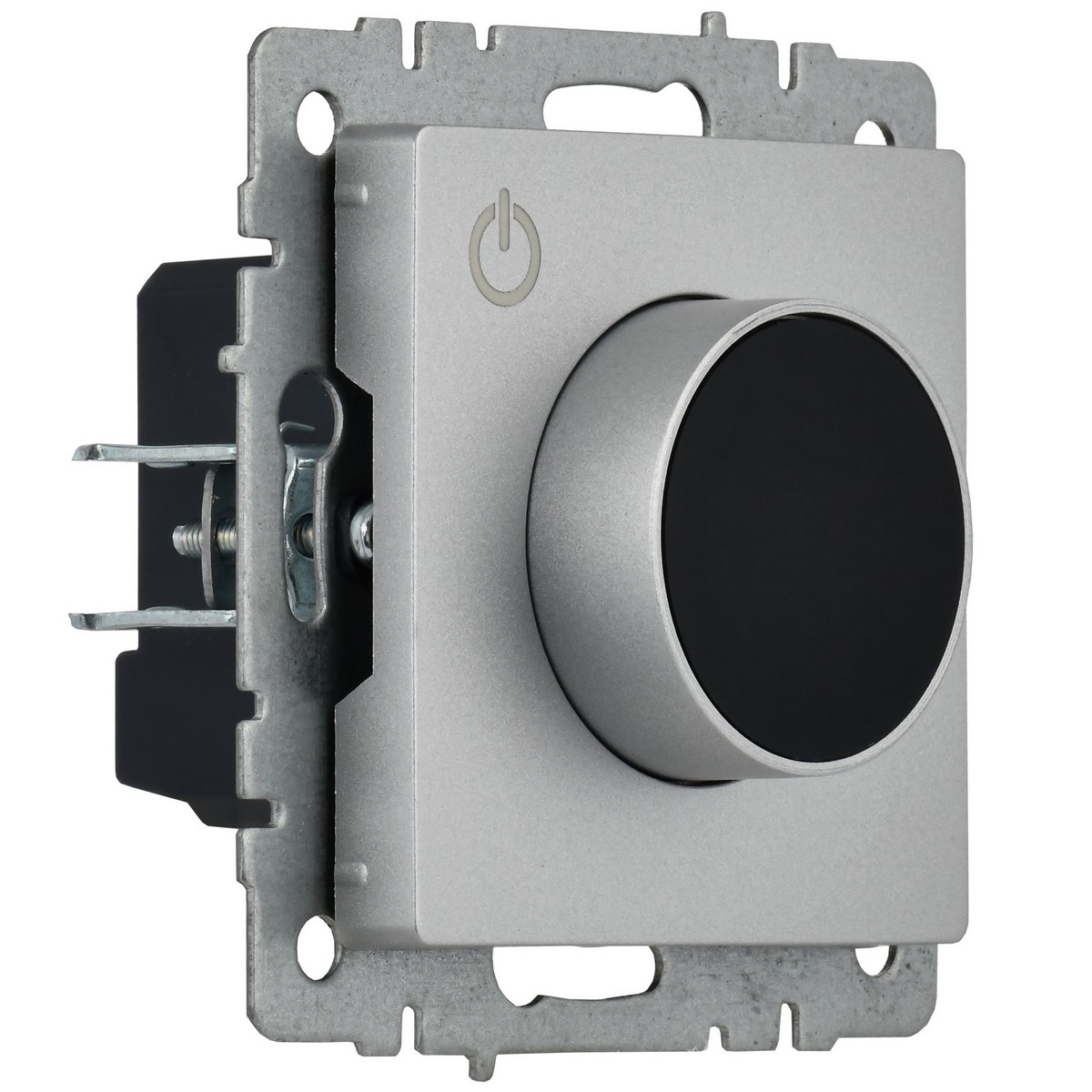 IEK Brite Алюминий Термостат IEK BRITE BASE Алюминий электронный с инд. ТС10-1-БрА (терморегулятор) BR-RT11-K47