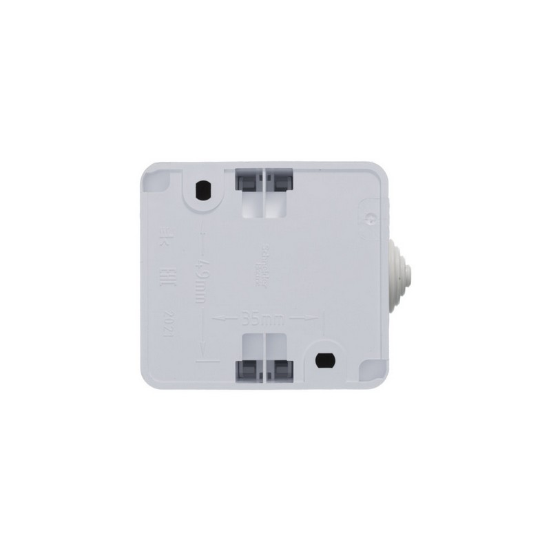 Выключатель 1-клавишный Systeme Electric Этюд наружный Белый IP44 BA10-041B