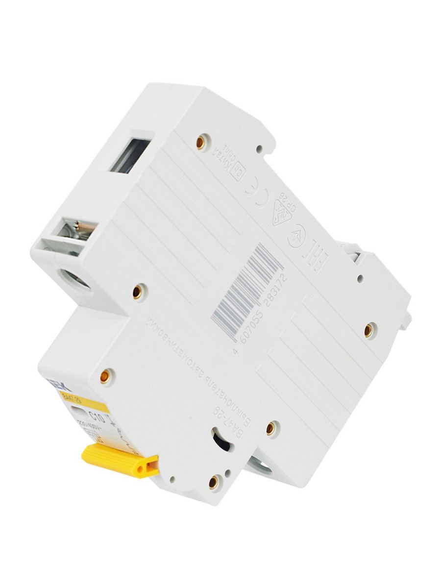 1 полюсные (однополюсные) Автоматический выключатель IEK KARAT ВА47-29 1Р 10А 4,5кА х-ка С MVA20-1-010-C 