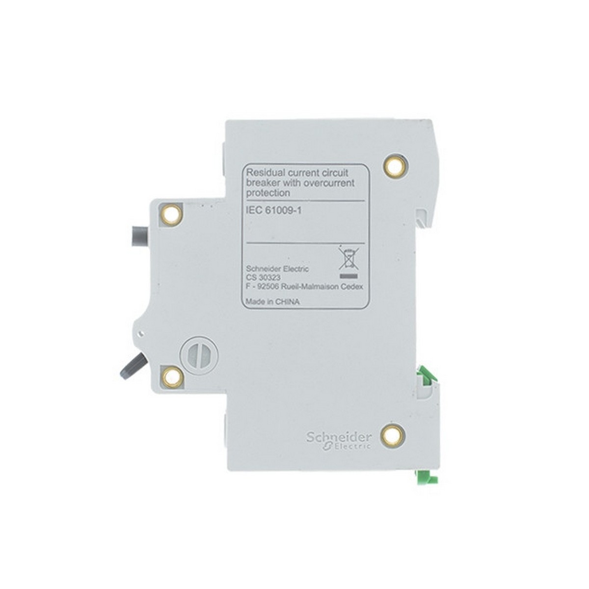 Дифференциальный автоматический выключатель SCHNEIDER ELECTRIC EASY 9 1П+Н 32A 30mA 4,5kA тип AC х-к