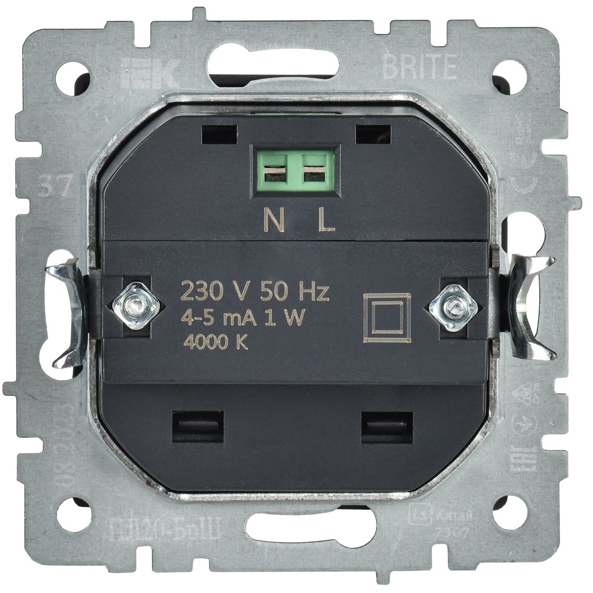 IEK Brite Шампань Подсветка IEK BRITE LED встраиваемая ПЛ20-БрШ шампань BR-FL20-K37