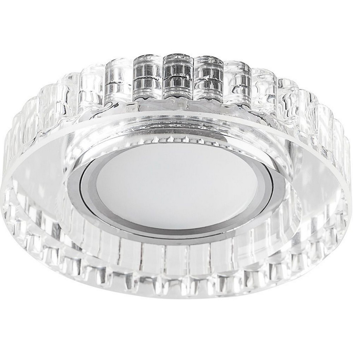 Светильник встраиваемый Feron CD985 с LED подсветкой MR16 прозрачный 32662