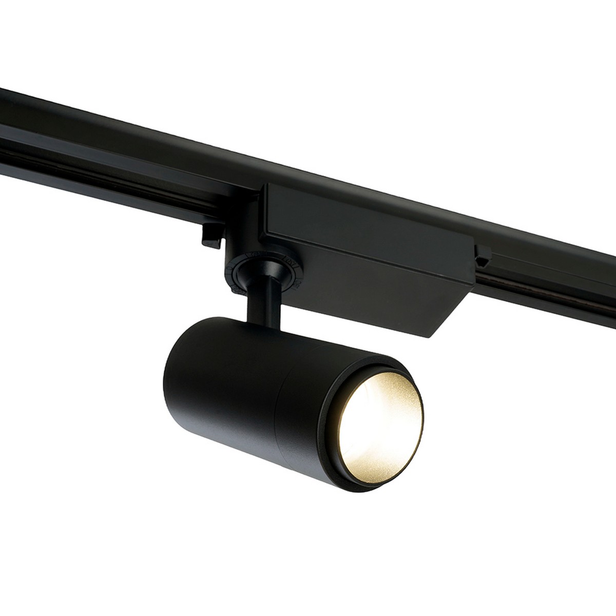 Трековые светодиодные светильники Светодиодный светильник Feron AL137 трековый 12W 4000K черный изменяемый угол освещения 15-60 град 51174 