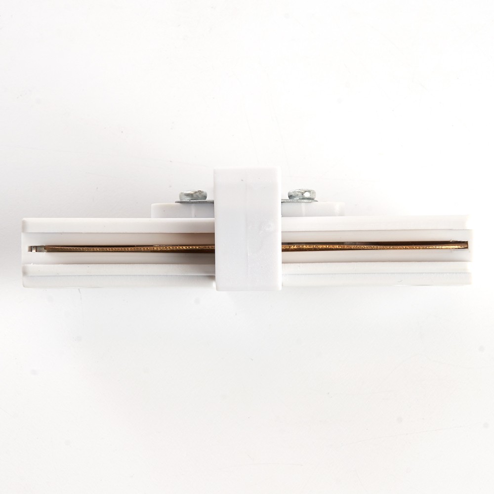 Трековые светодиодные светильники Коннектор прямой для шинопровода Feron LD1000 белый 10314 