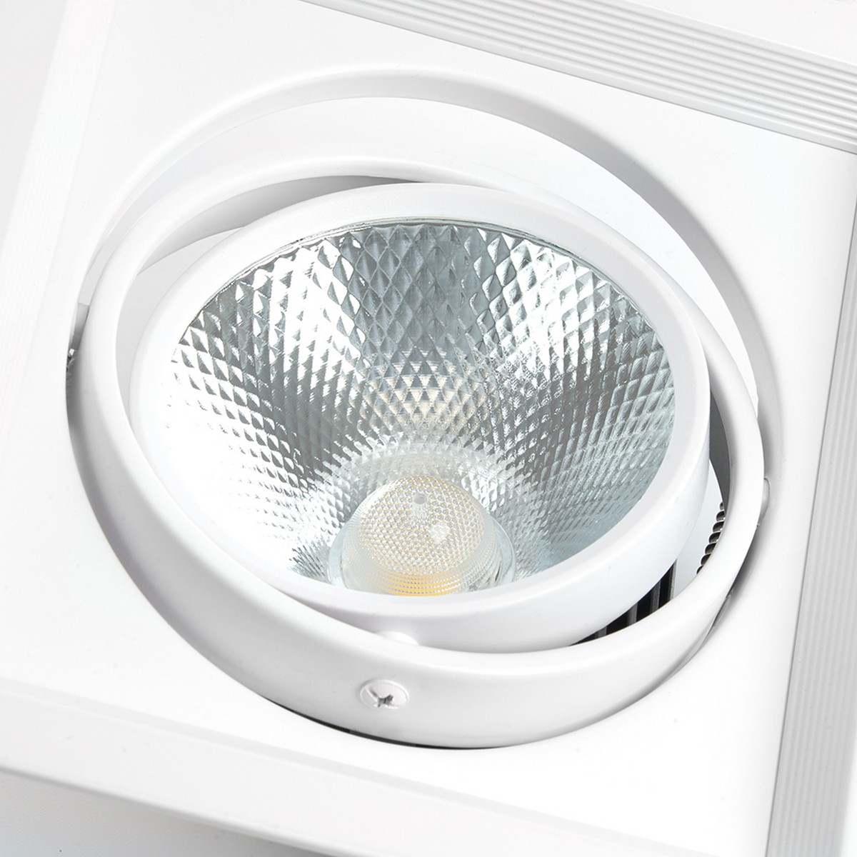 Встраиваемые светодиодные светильники Встраиваемый светодиодный светильник Feron AL201 карданный 20W 4000К белый 29776 