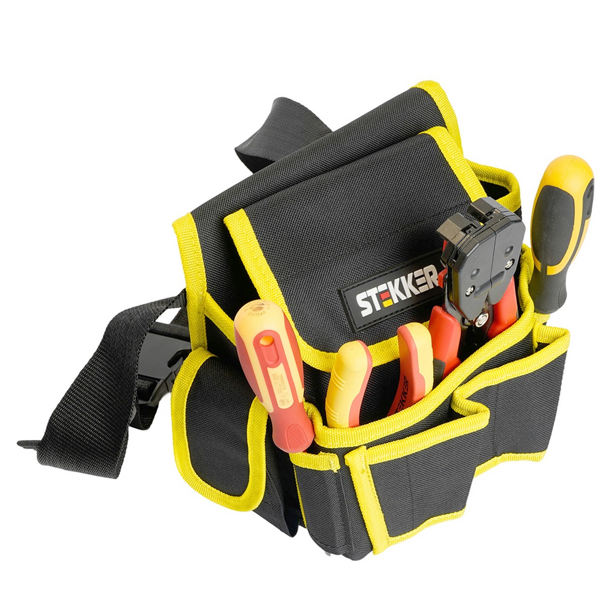 Сумка STEKKER BGS-01 поясная для инструментов 7 карманов 50283 фото