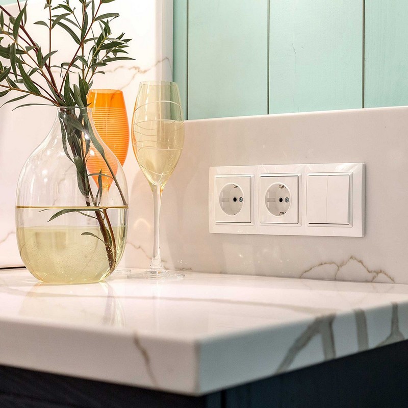 Werkel Белый механизмы Выключатель Werkel двухклавишный белый W1120001