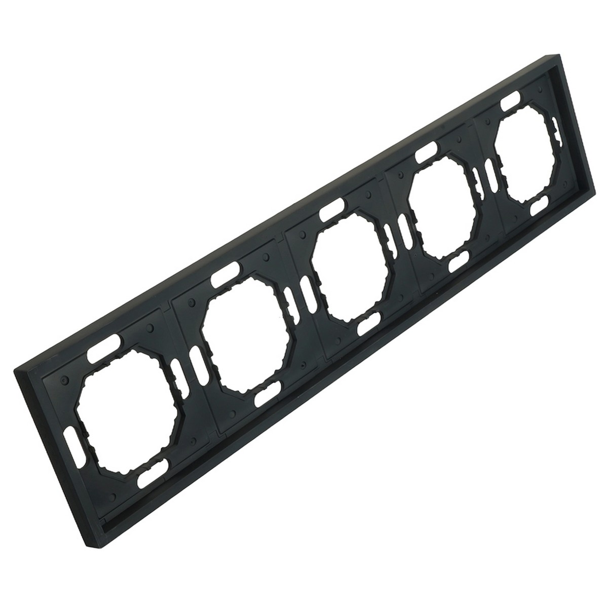 Эмили - Розетки и выключатели Stekker Рамка 5-ая STEKKER Эмили PFR00-5005-05 черный уголь soft touch 49862