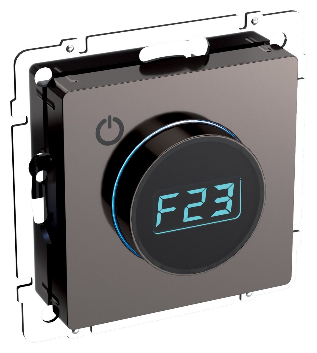 IEK Brite Бронза Термостат IEK BRITE BASE Темн.бронза электронный с инд. ТС10-1-БрТБ (терморегулятор) BR-RT11-K45