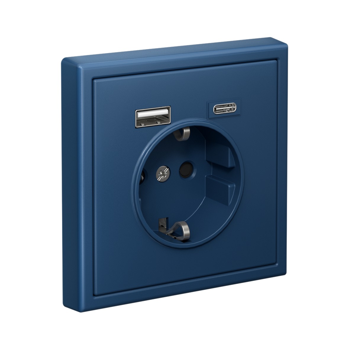 Розетка Systeme Electric ArtGallery Аквамарин 16А с 2 USB A+C 5В4А/30А 5В/15А GAL001132