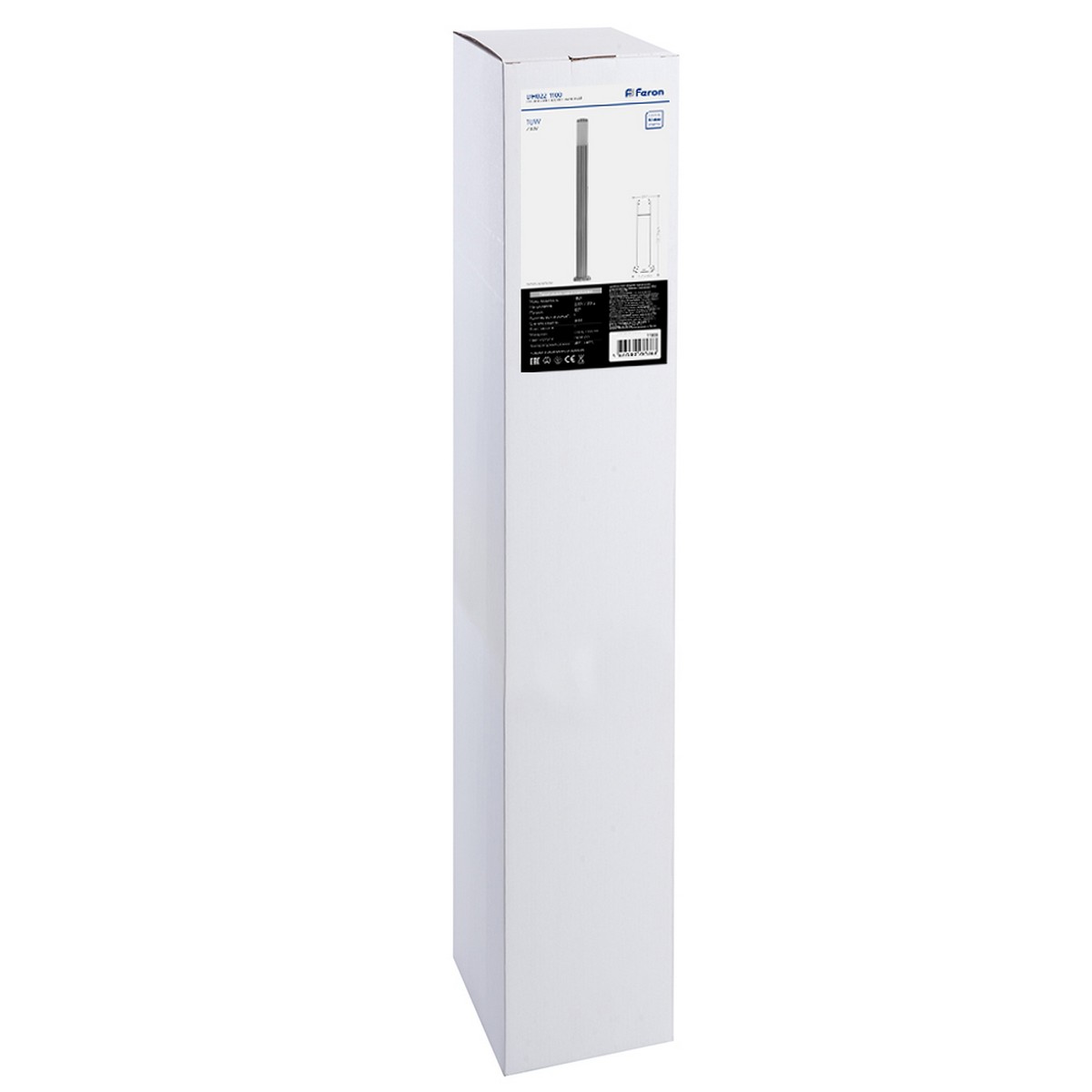 Светильник садово-парковый Feron DH022-1100 Техно столб 18W E27 230V серебро 11808