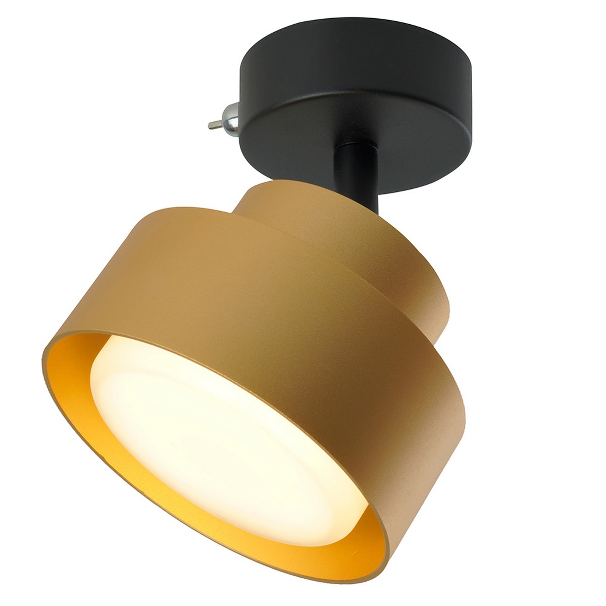 Накладные светодиодные светильники Светильник настенный Feron HL3670 AURA 12W 230V GX53 золото 48414 